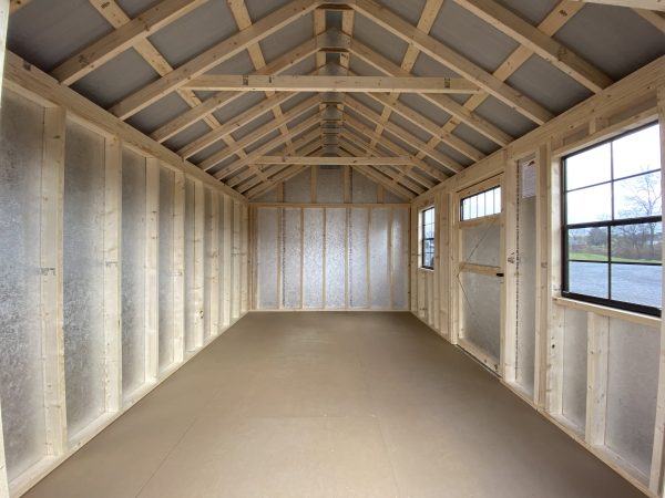 Inside of Shed with Insulation